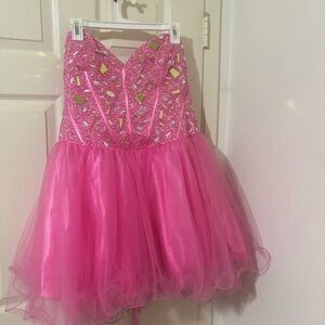 Hot Pink Prom Dress
